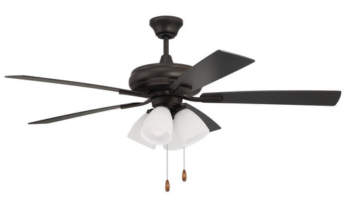 Craftmade 52 Inch Eos Frost 4 Light in Brushed Polished Nickel With Brushed Nicke Greywood Blades Model: ECF114BNK5-BNGW
