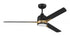 Craftmade 52 Inch Fuller in Flat Blac Satin Brass With Flat Black Blades in Flat Black / Satin Brass Finish Model: FUL52FBSB3