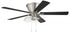 Craftmade 52 Inch Insight Brushed Nickel Finish Black Walnu Greywood Blades Integrated Light kit Included in Brushed Polished Nickel Finish Model: IST52BNK5