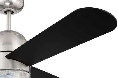 Craftmade 52 Inch Pill in Brushed Polished Nickel With Flat Black Blades Model: PIL52BNK3