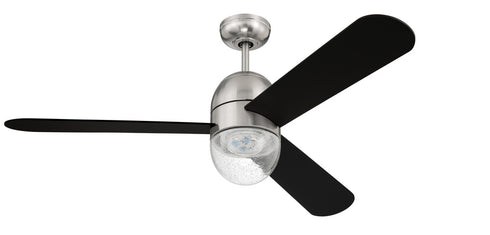 Craftmade 52 Inch Pill in Brushed Polished Nickel With Flat Black Blades Model: PIL52BNK3