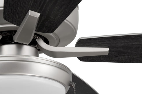 Craftmade 52 Inch Pro Plus 119 Inch in Brushed Nickel With Brushed Nicke Greywood Blades Model: P119BN5-52BNGW