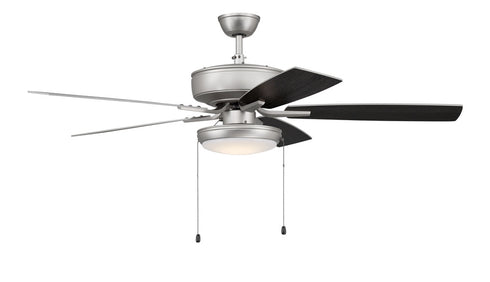 Craftmade 52 Inch Pro Plus 119 Inch in Brushed Nickel With Brushed Nicke Greywood Blades Model: P119BN5-52BNGW