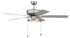 Craftmade 52 Inch Pro Plus 119 Inch in Brushed Nickel With Brushed Nicke Greywood Blades Model: P119BN5-52BNGW