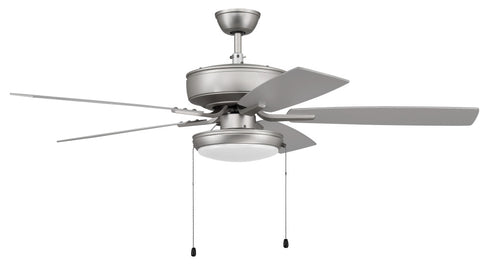 Craftmade 52 Inch Pro Plus 119 Inch in Brushed Nickel With Brushed Nicke Greywood Blades Model: P119BN5-52BNGW