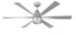 Craftmade 54 Inch Quirk in Titanium With in Titanium Blades Model: QRK54TI6