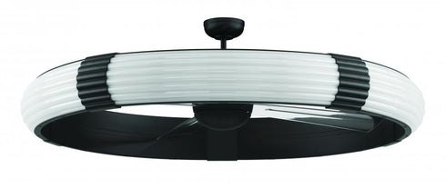 Craftmade 57 Inch Cipriani in Flat Black With Clear Acrylic Blades Model: CPN57FB4
