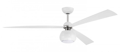 Craftmade 60 Inch Otto in Flat Blac Satin Brass With Flat Black Blades in Flat Black / Satin Brass Finish Model: OTT60FBSB3