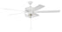 Craftmade 60 Inch Super Pro 101 Inch Whit Polished Nickel With Whit Washed Oak Blades in White / Polished Nickel Finish Model: S101WPLN5-60WWOK