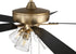 Craftmade 60 Inch Super Pro 104 Inch in Satin Brass With Black Walnu Flat Black Blades Model: S104SB5-60BWNFB