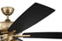 Craftmade 60 Inch Super Pro 104 Inch in Satin Brass With Black Walnu Flat Black Blades Model: S104SB5-60BWNFB