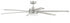 Craftmade 72 Inch Chilz Smart Ceiling Fan in Flat Black Integrated LED Light Kit Remote & WiFi Control Model: CLZ72FB6