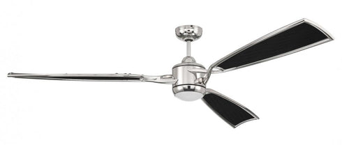 Craftmade 72 Inch Viva in Flat Blac Satin Brass With Flat Black Fabric Texture ABS Blades in Flat Black / Satin Brass Finish Model: VIA72FBSB3
