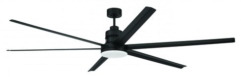 Craftmade Mondo 80 80 Inch Mondo Indoo Outdoor in Flat Black With Flat Black Blades in Brushed Polished Nickel Finish Model: MND80FB6