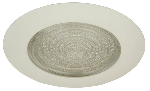 Craftmade Accessory Metal Shower Trim Clear Glass A1 40 Watt in White Finish Model: T-502M