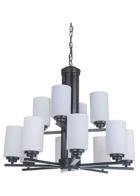Craftmade Albany 12 Light Chandelier in Oiled Bronze Finish Model: 39712-OB