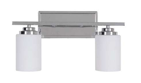 Craftmade Albany 2 Light Wall Sconce in Chrome Finish Model: 39702-CH