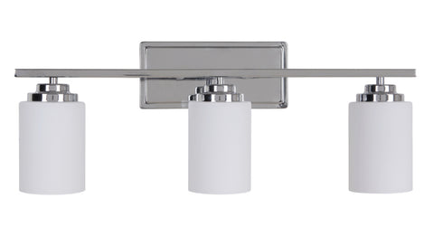 Craftmade Albany 3 Light Wall Sconce in Chrome Finish Model: 39703-CH