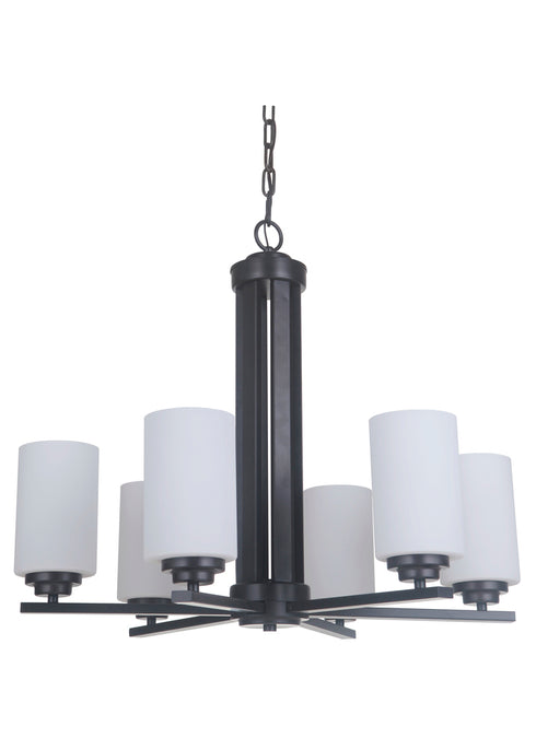 Craftmade Albany 6 Light Chandelier in Oiled Bronze Model: 39726-OB
