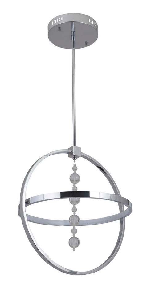 Craftmade Anillo 2 Light 1 Ring LED Pendant in Chrome Finish Model: 42721-CH-LED