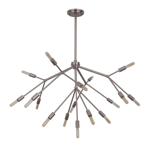 Craftmade Aspen 17 Light Chandelier in Brushed Polished Nickel Finish Model: 44717-BNK