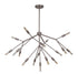Craftmade Aspen 17 Light Chandelier in Brushed Polished Nickel Finish Model: 44717-BNK