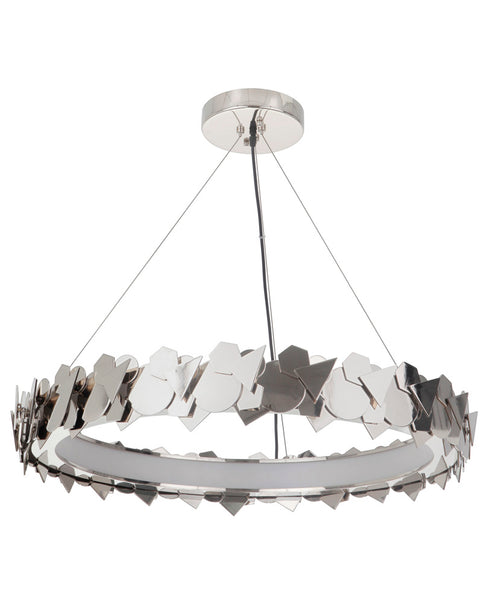 Craftmade Bangle - Gallery 1 Light LED Chandelier in Polished Nickel Finish Model: 49390-PLN-LED