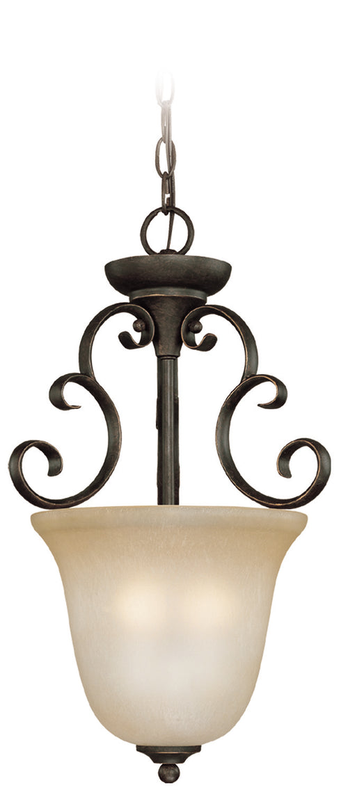 Craftmade Barrett Place 3 Light Inverted Pendant in Mocha Bronze Finish Model: 24223-MB