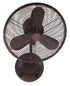 Craftmade Bellows I Indoor / Outdoor 16 Inch Wall Mount Fan Damp Rated in Aged Bronze Textured Finish Model: BW116AG3