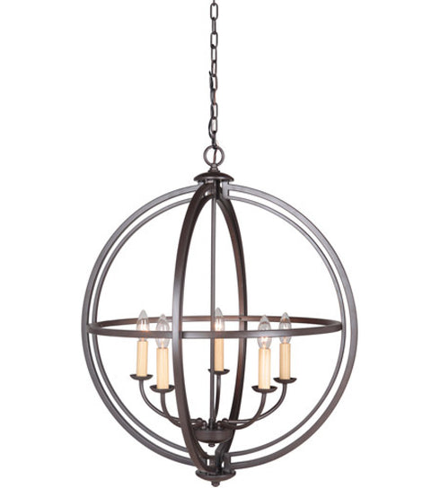 Craftmade Berkeley 5 Light Foyer in Espresso Model: 40135-ESP
