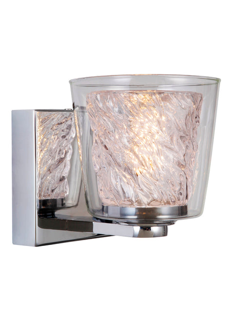 Craftmade Bevi 1 Light LED Wall Sconce in Chrome Finish Model: 19305CH1-LED