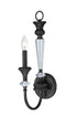 Craftmade Boulevard 1 Light Wall Sconce in Mocha Bronz Silver Accents in Mocha Bronze Silver Wash Finish Model: 26731-MBS