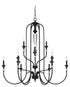 Craftmade Boulevard 12 Light Chandelier in Mocha Bronz Silver Accents in Mocha Bronze Silver Wash Finish Model: 26712-MBS