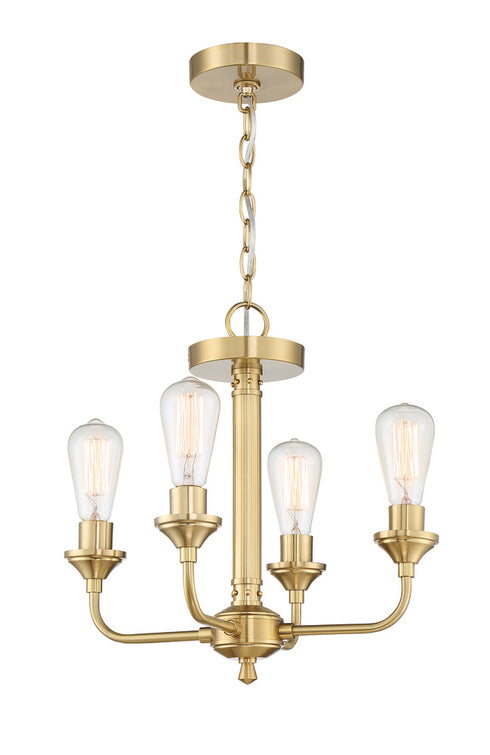 Craftmade Bridgestone 4 Light Convertible Semifush in Brushed Polished Nickel Finish Model: 53054-BNK