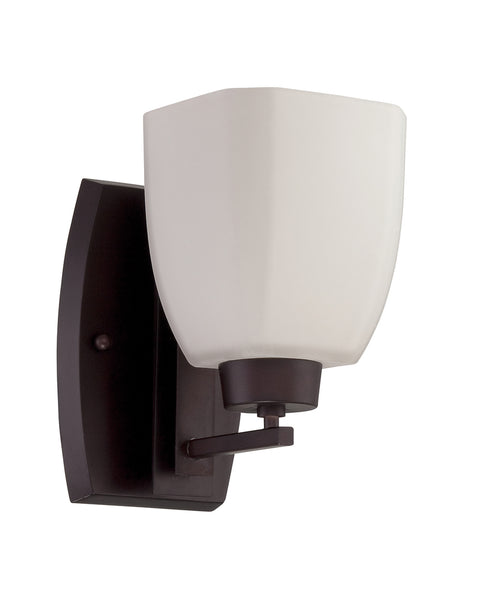 Craftmade Bridwell 1 Light Wall Sconce in Oiled Bronze Finish Model: 14705OB1