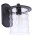 Craftmade Canon 1 Light Large Outdoor Wall Lantern in Midnight Model: ZA3624-MN