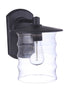 Craftmade Canon 1 Light Large Outdoor Wall Lantern in Midnight Model: ZA3624-MN