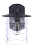 Craftmade Canon 1 Light Large Outdoor Wall Lantern in Midnight Model: ZA3624-MN