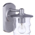 Craftmade Canon 1 Light Medium Outdoor Wall Lantern in Satin Aluminum Model: ZA3614-SA