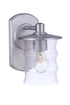 Craftmade Canon 1 Light Medium Outdoor Wall Lantern in Satin Aluminum Model: ZA3614-SA