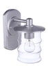 Craftmade Canon 1 Light Medium Outdoor Wall Lantern in Satin Aluminum Model: ZA3614-SA