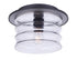 Craftmade Canon 1 Light Outdoor Flush Mount in Midnight Model: ZA3637-MN
