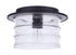 Craftmade Canon 1 Light Outdoor Flush Mount in Midnight Model: ZA3637-MN