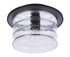 Craftmade Canon 1 Light Outdoor Flush Mount in Midnight Model: ZA3637-MN