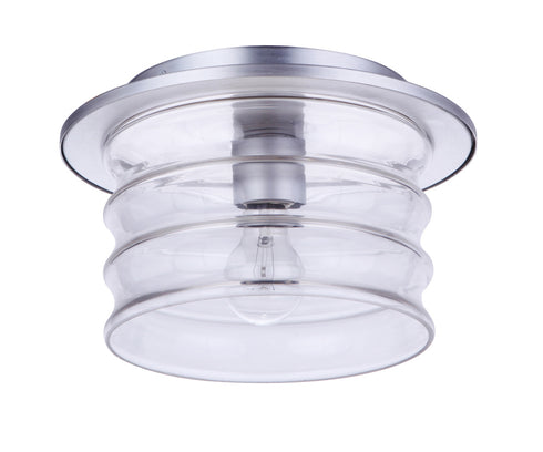 Craftmade Canon 1 Light Outdoor Flush Mount in Midnight Model: ZA3637-MN