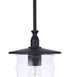 Craftmade Canon 1 Light Outdoor Pendant in Midnight Model: ZA3611-MN