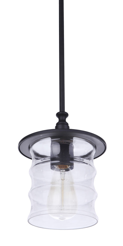 Craftmade Canon 1 Light Outdoor Pendant in Midnight Model: ZA3611-MN