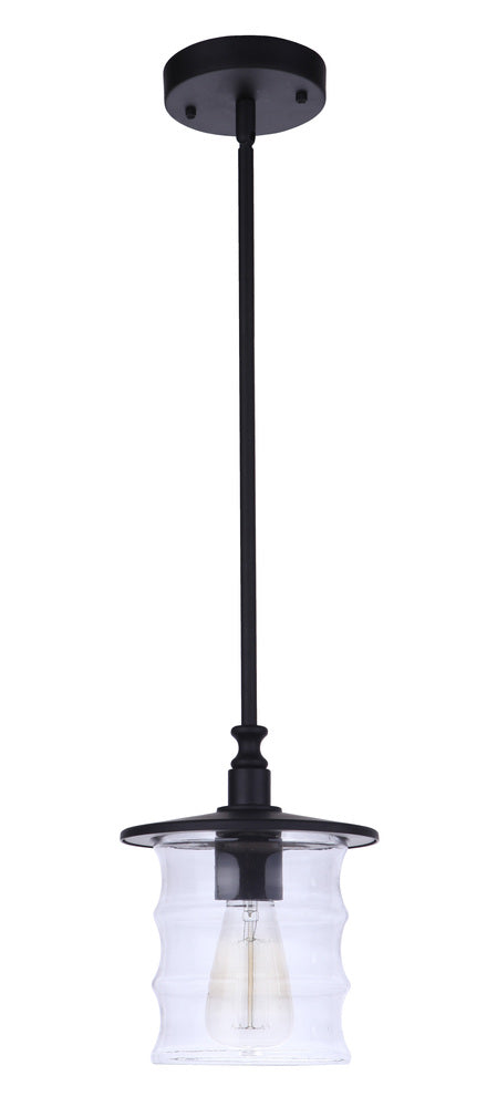 Craftmade Canon 1 Light Outdoor Pendant in Midnight Model: ZA3611-MN