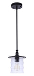 Craftmade Canon 1 Light Outdoor Pendant in Midnight Model: ZA3611-MN