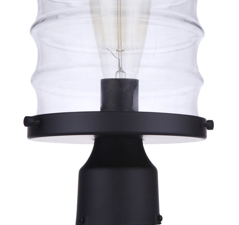 Craftmade Canon 1 Light Outdoor Post Mount in Midnight Model: ZA3625-MN
